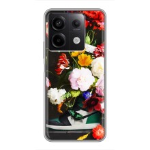 Брендновые Чехлы для Xiaomi Redmi Note 13 (5G) - (PREMIUMPrint) (Nike цветы)