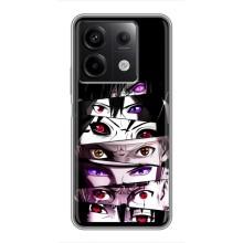 Чехлы Персонажи Аниме Наруто для Xiaomi Redmi Note 13 (5G) (AlphaPrint) – Глаза Anime