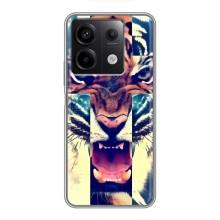 Чохли з зображенням різних тварин на Xiaomi Redmi Note 13 (5G) (Яскравий Тигр)