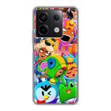 Чехлы Brawl Stars для Xiaomi Redmi Note 13 (5G) (AlphaPrint)
