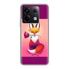 Чохли з картинкою Лисичка для Xiaomi Redmi Note 13 (5G) (VPrint) (Лиса з трояндою)