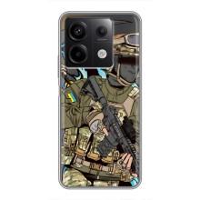 Чехлы с картинкой ЗСУ для Xiaomi Redmi Note 13 (5G) (AlphaPrint) (Воїн ЗСУ)
