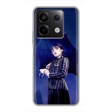 Чехлы с принтом Уэнсдей на Xiaomi Redmi Note 13 (5G) – Уэнсдей с зонтом