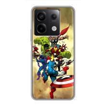 Чехол МАРВЕЛ для Редми Нот 13 (5G) (AlphaPrint) – Герои Марвел