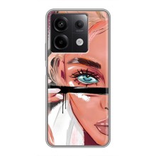 Чехол с печатью для Xiaomi Redmi Note 13 (5G) - (Мода) (AlphaPrint) – Макияж