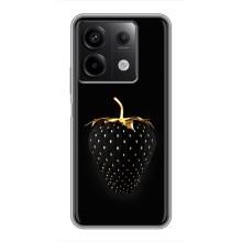 Чехол с изображением  вкусной еды для Xiaomi Redmi Note 13 (5G) – Чёрная клубника