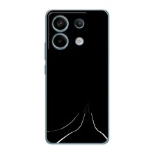 Чехол с картинками на черном фоне для Xiaomi Redmi Note 13 (5G) (Дорога)