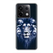 Чехол с картинкой на Xiaomi Redmi Note 13 (5G) – Лев - синий