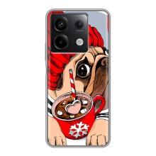 Бампер для Xiaomi Redmi Note 13 (5G) с картинкой "Песики" (Грустная собака)