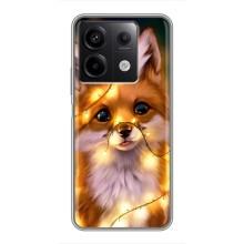 Чехол с Лисичкой для Xiaomi Redmi Note 13 (5G) – Новогодний лисенок