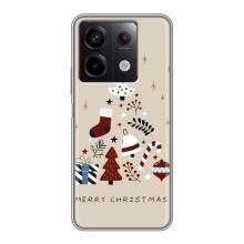 Чехол Санта Клаус для Xiaomi Redmi Note 13 (5G) – Merry Christmas