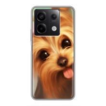 Чехол (ТПУ) Милые собачки для Xiaomi Redmi Note 13 (5G) – Йоршенский терьер
