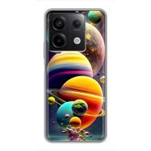 Чехол (ТПУ) с планетами на Xiaomi Redmi Note 13 (5G) – Солнечна система