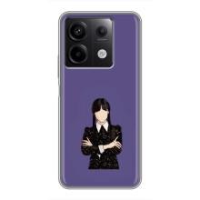 Чохли Венсдей на Xiaomi Redmi Note 13 (5G) Уенсдей (AlphaPrint) (Венздей у чорному)