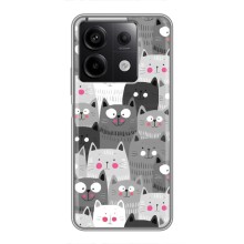 Чехол с милыми котиками на Редми Нот 13 (5G) – Коллаж с котами