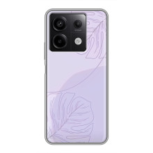 Чехол цветочный дизайн для Xiaomi Redmi Note 13 (5G) – Монстера фиолетовая