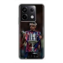 Чехол с футболистом Ламин Ямаль Xiaomi Redmi Note 13 (5G) – Ямал с кубком