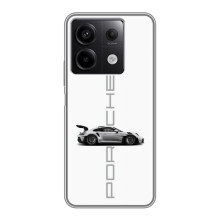 Чохол з авто Порше для Xiaomi Redmi Note 13 (5G) – білий порше
