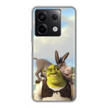 Чехол с мультфильмом Шрек на Xiaomi Redmi Note 13 (5G) – Шрек и осел