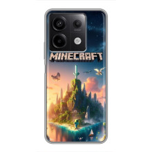 Чехол с картинками Майнкрафт для Редми Нот 13 (5G) (Лого Майнкрафт)