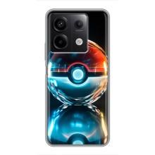 Чохол з Пікачу на Xiaomi Redmi Note 13 (5G) (М'яч Пікачу)