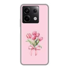 Чохол з розовим принтом для Xiaomi Redmi Note 13 (5G) (Букет квітів)
