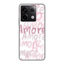 Чохол з розовим принтом для Xiaomi Redmi Note 13 (5G) (Любов)