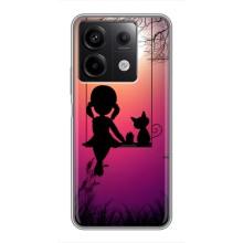 Девчачий Чехол для Xiaomi Redmi Note 13 (5G) – На качели