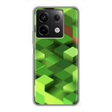 Чехлы для Xiaomi Redmi Note 13 (5G) (Персонажи Майн Крафт) (Текстура)