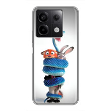Силиконовый чехол с принтом Зоотрополіс для Xiaomi Redmi Note 13 (5G) – Змея Зоо