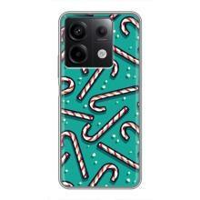 Силиконовый бампер на рождество для Xiaomi Redmi Note 13 (5G) (Леденцы)