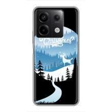 Силиконовый бампер на рождество для Xiaomi Redmi Note 13 (5G) (Рождественский Олень)
