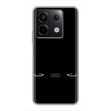 Силиконовый бампер с картинкой машины на Xiaomi Redmi Note 13 (5G) (Силует Audi)