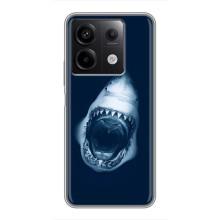 Силіконовий бампер з картинкою звірів для Xiaomi Redmi Note 13 (5G) (Пащу Акули)