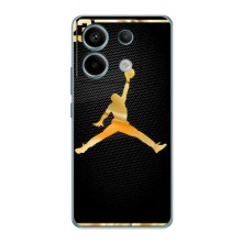Силиконовый Чехол Nike Air Jordan на Редми Нот 13 (5G) (Джордан 23)