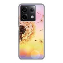 Силиконовый Чехол с одуванчиками на Xiaomi Redmi Note 13 (5G) – Цветок-одуванчик