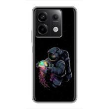 Силиконовый Чехол с принтом "Космонавты" на Xiaomi Redmi Note 13 (5G) – В руках земля