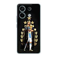 Чехлы для Xiaomi Redmi Note 13 Pro (5G) (Leo чемпион) (AlphaPrint) (Месси Король)