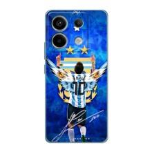Чехлы для Xiaomi Redmi Note 13 Pro (5G) (Leo чемпион) (AlphaPrint) (Месси сборная)