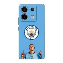 Чехлы с футболистом Ерлинг Холанд для Xiaomi Redmi Note 13 Pro (5G) (AlphaPrint) (Холанд Манчестер Сити)