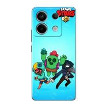 Чехлы Brawl Stars для Xiaomi Redmi Note 13 Pro (5G) (AlphaPrint) – Тріо героїв