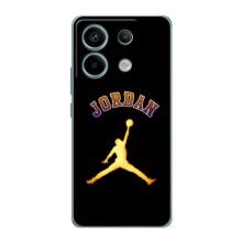 Чехлы для Xiaomi Redmi Note 13 Pro (5G) - с картинкой JORDAN (AlphaPrint) (Jordan Gold)