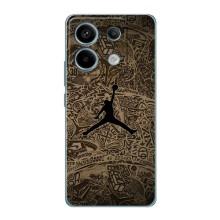 Чехлы для Xiaomi Redmi Note 13 Pro (5G) - с картинкой JORDAN (AlphaPrint) (Logo Jordan)