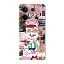 Чехол (Dior, Prada, YSL, Chanel) для Xiaomi Redmi Note 13 Pro (5G) (Бренды)