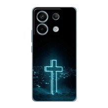 Чехол для Xiaomi Redmi Note 13 Pro (5G) (AlphaPrint) - (Христианские) – Крест и город