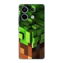 Чехол Майнкрафт на Xiaomi Redmi Note 13 Pro (5G) (AlphaPrint) Minecraft (текстура Майнкрафт)