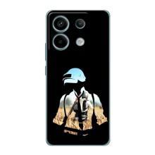 Силиконовый чехол с картинкой "Герой Pubg" на Xiaomi Redmi Note 13 Pro (5G) – Пубг мен