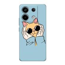 Бампер з зображенням Котиків для Редмі Нот 13 Про (5G) (КОТИК в окулярах)