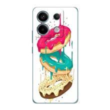 Чехол с изображением  вкусной еды для Xiaomi Redmi Note 13 Pro (5G) – Сочные пончики