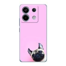 Бампер для Xiaomi Redmi Note 13 Pro (5G) з картинкою "Песики" (Собака на рожевому)